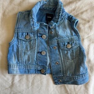 GAP Light Blue Denim Kids Vest